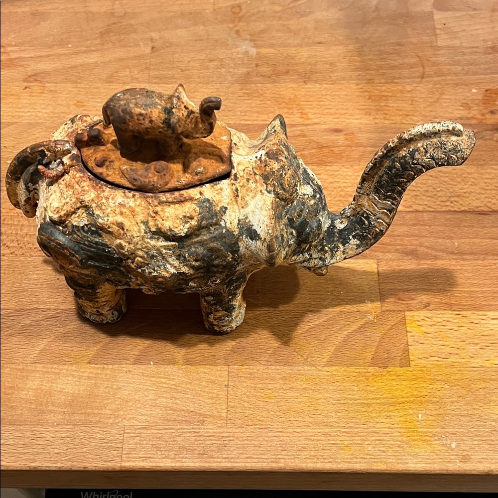 Rustic Elephant Teapot